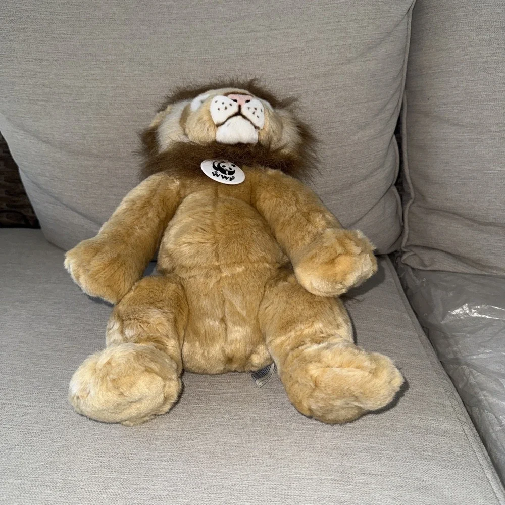 Vintage Lion Build-a-Bear Workshop‎ Collectibear WWF Series 15" 2003 -Immaculate - Picture 7 of 8